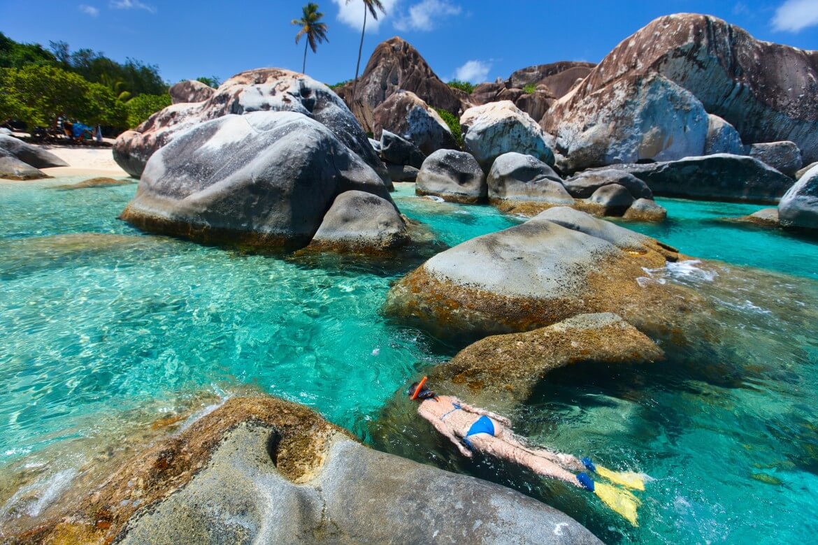 The Baths in the British Virgin Islands