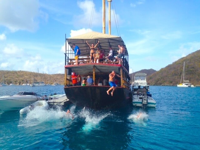 Willy T's Floating Bar & Restaurant in the Virgin Islands