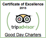 Trip Advisor Certificate of Excellence Boat Charters