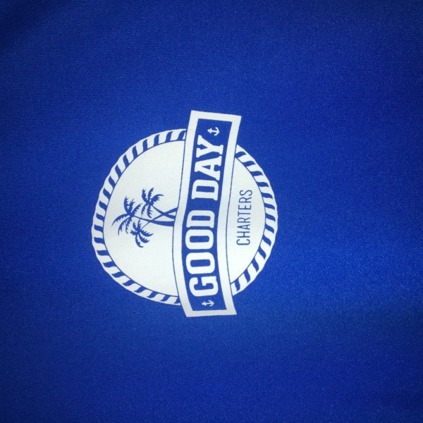 Men's UV Protection Long Sleeve Shirt logo in Blue